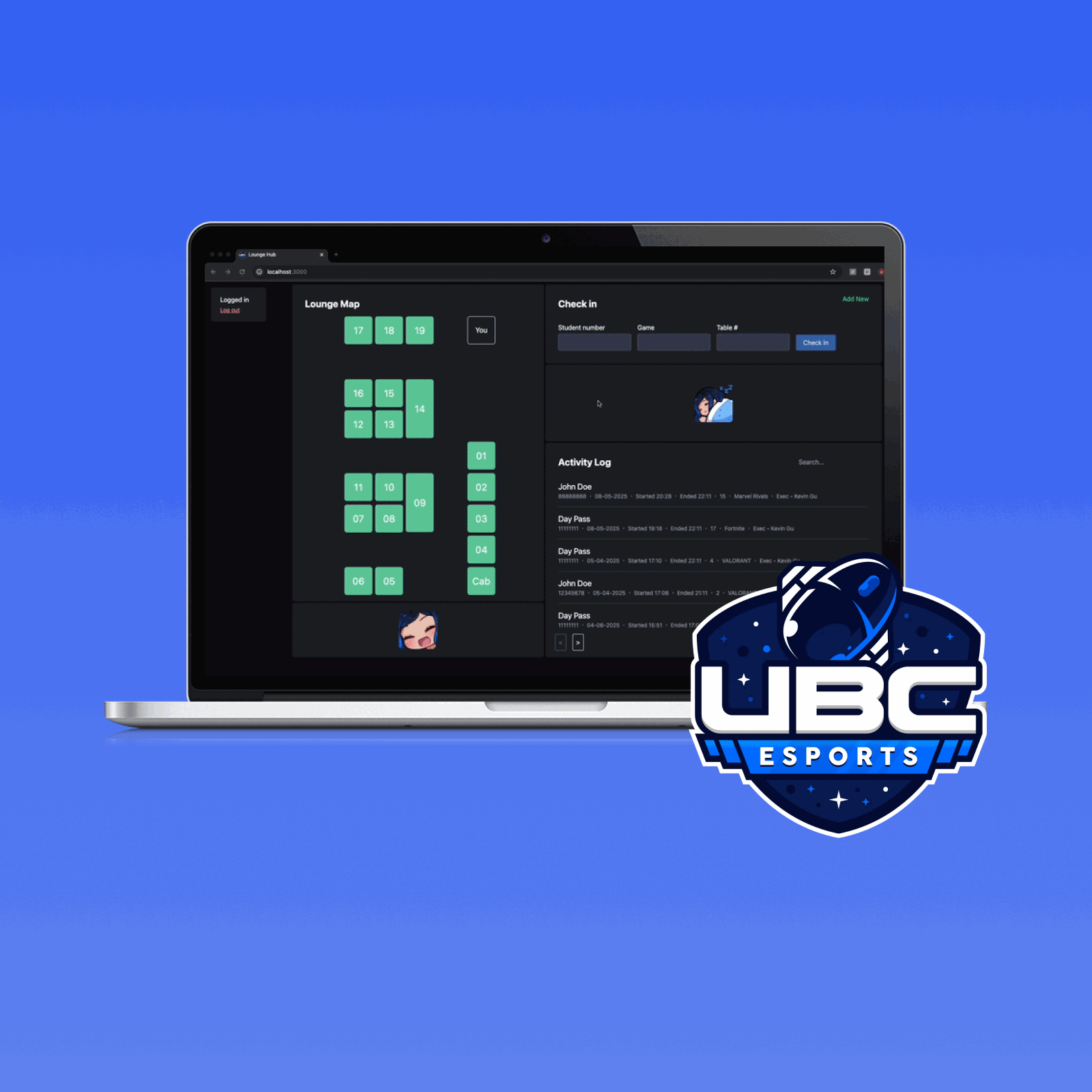 UBC Esports Lounge App